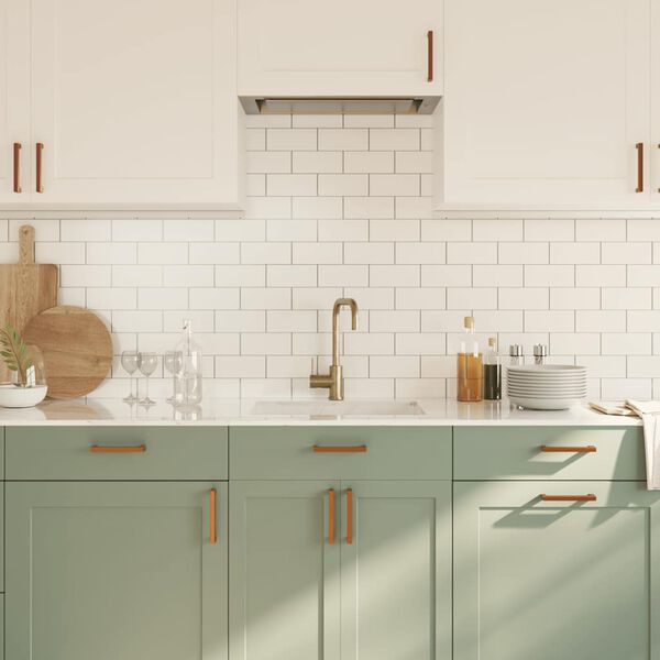 vidaXL Skaph&aring;ndtak 10 stk bronse 128 mm rustfritt st&aring;l