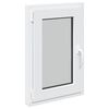 vidaXL Kj&oslash;levindu RISOR 50 x 75 cm PVC og glass Hvit