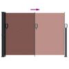 vidaXL Uttrekkbar sidemarkise 140x600 cm brun