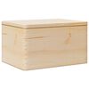 vidaXL Trekasse med lokk 40x30x23 cm heltre furu