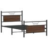 vidaXL Sengeramme uten madrass brun eik 100x190 cm konstruert tre