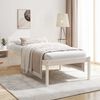 vidaXL Seniorseng hvit 75x190 cm heltre furu
