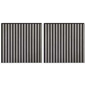 vidaXL akustiske veggpaneler 2 stk lamell 60,5x60 cm eikefiner