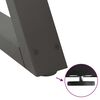 vidaXL Spisebordben 2 stk antrasitt 50x(72-73,3) cm st&aring;l
