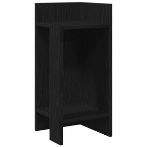 vidaXL Sidebord med hylle svart 25,5x27x60 cm
