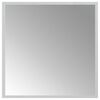 vidaXL LED Badevindu med speil Gjennomsiktig 50 x 50 cm herdet glass
