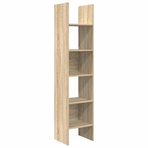 vidaXL Bokhylle sonoma eik 40x35x180 cm konstruert tre