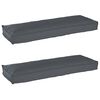 vidaXL Pallet Pute Sett 2 pcs Antrasitt 120 x 40 x 8 cm Oxford-stoff