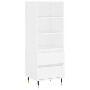 vidaXL Highboard hvit 40x36x110 cm konstruert tre