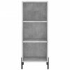 vidaXL Highboard betonggrå 34,5x34x180 cm konstruert tre