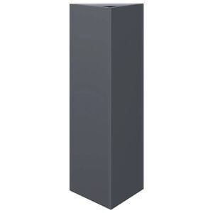 vidaXL Plantekasse antrasitt trekantet 30x26x75 cm st&aring;l