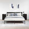 vidaXL Nattbord 2 stk svart 39x35x65 cm konstruert tre