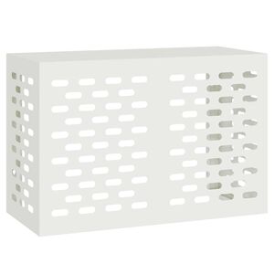 vidaXL Deksel til klimaanlegg Hvit 90 x 40 x 60 cm St&aring;l