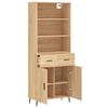 vidaXL Highboard sonoma eik 69,5x34x180 cm konstruert tre