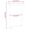 vidaXL Sidemarkise for balkong 125x250 cm brun