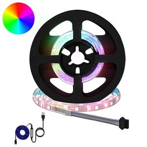 vidaXL LED Stripe 2 stk. Svart og gjennomsiktig Kobber og plast