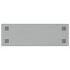 vidaXL Veggmontert magnettavle hvit 80x30 cm herdet glass