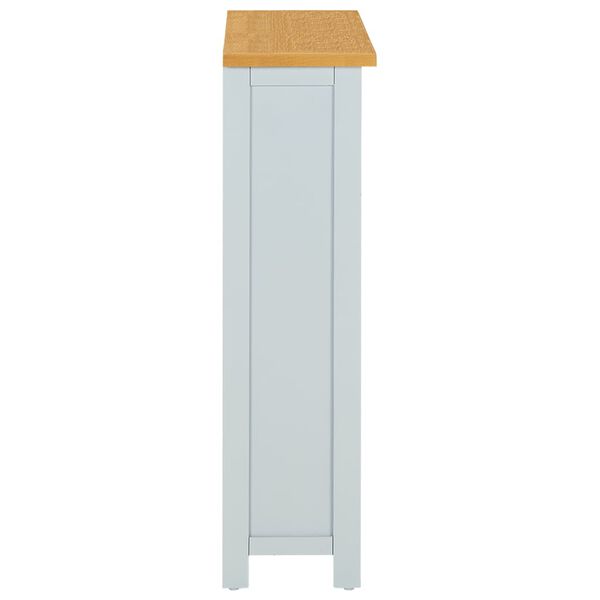 vidaXL Bokhylle 3-etasjer 72x22,5x82 cm heltre eik