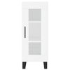 vidaXL Highboard hvit 34,5x34x180 cm konstruert tre