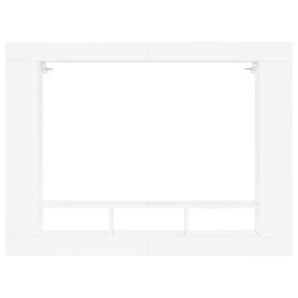 vidaXL TV-benk hvit 152x22x113 cm konstruert tre