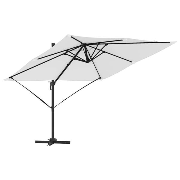 vidaXL Roma parasol Beige 286 x 285 x 265 cm Polyester og aluminium