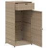 vidaXL Putekasse beige 55x55x111 cm polyrotting