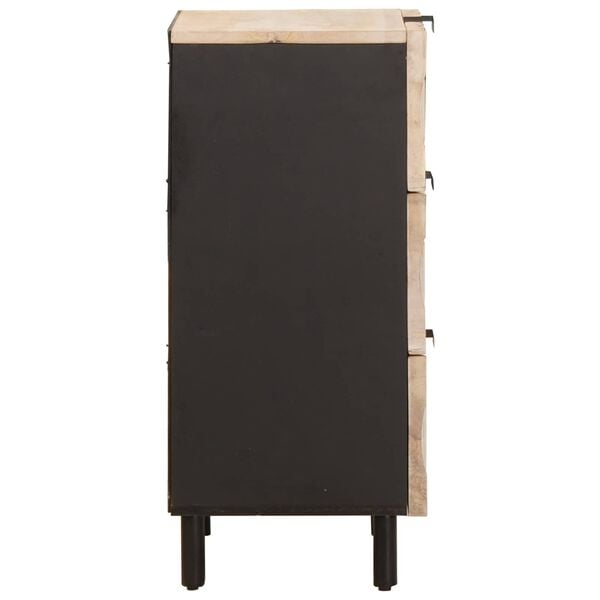 vidaXL Serviesskap Hvit Vask Finish 40 x 33,5 x 75 cm Massiv mango tre