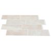 vidaXL Subway-flis 10 pcs Beige marmor 29.4 x 21.4 cm