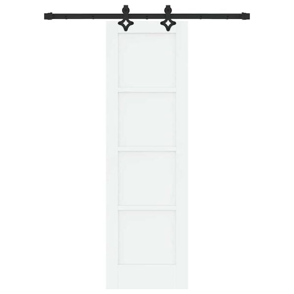 vidaXL Skyved&oslash;r ORKDAL Hvit 61 x 198,5 cm Massiv furu