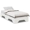 vidaXL Sengeramme uten madrass stablebare hvit 90x190 cm heltre