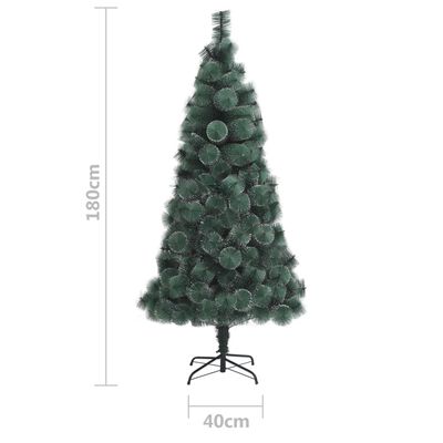 vidaXL Kunstig juletre med stativ grønn 180 cm PET