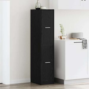 vidaXL Apotekskap svart eik 30x41x144,5 cm konstruert tre