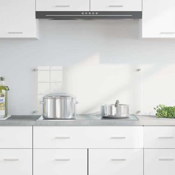 vidaXL Kjøkkenbakplate Gjennomsiktig 90 x 40 x 0,8 cm herdet glass