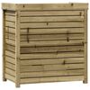 vidaXL Pottebord med hyller 82,5x50x86,5 cm impregnert furu