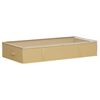 vidaXL Lagerboks med gjennomsiktig toppvindu Krem 100 x 50 x 18 cm