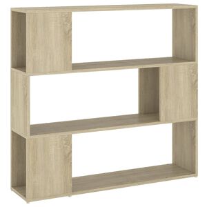 vidaXL Bokhylle/romdeler sonoma eik 100x24x94 cm