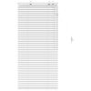 vidaXL Venetiansk persienne Hvit 65 x 130 cm 35 mm