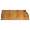 vidaXL Bordplate 60x60x3,8 cm naturlig kant heltre mango