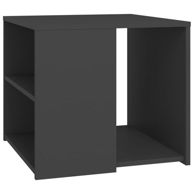 vidaXL Sidebord grå 50x50x45 cm sponplate