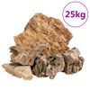 vidaXL Dragesteiner 25 kg brun 5-30 cm