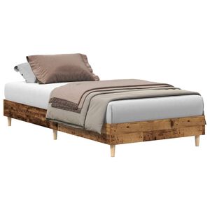 vidaXL Sengeramme uten madrass gammelt tre 75x190 cm konstruert tre