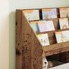 vidaXL Barneskrivebokhylle med lagring Gammelt tre 72,5 x 29,5 x 69 cm