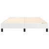vidaXL Boxspring-sengeramme hvit 135x190 cm Double kunstskinn