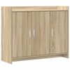 vidaXL Serviesskap Sonoma eik 98,5 x 33 x 80 cm Konstruert tre