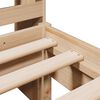 vidaXL Seng med bokhylle uten madrass 75x190 cm heltre furu