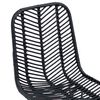 vidaXL Spisestuestol 2 pcs Svart 44 x 47 x 85 cm Rattan og Jern