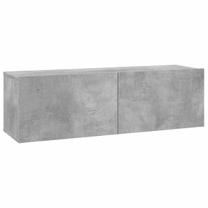 vidaXL TV-benk betonggr&aring; 100x30x30 cm konstruert tre