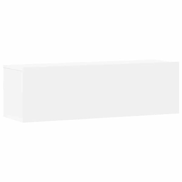 vidaXL TV-skapsett 3 deler hvit konstruert tre