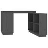 vidaXL Skrivebord gr&aring; 110x50x75 cm heltre furu