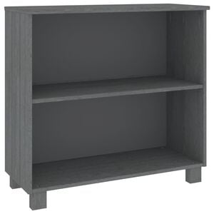 vidaXL Skjenk HAMAR m&oslash;rkegr&aring; 85x35x80 cm heltre furu
